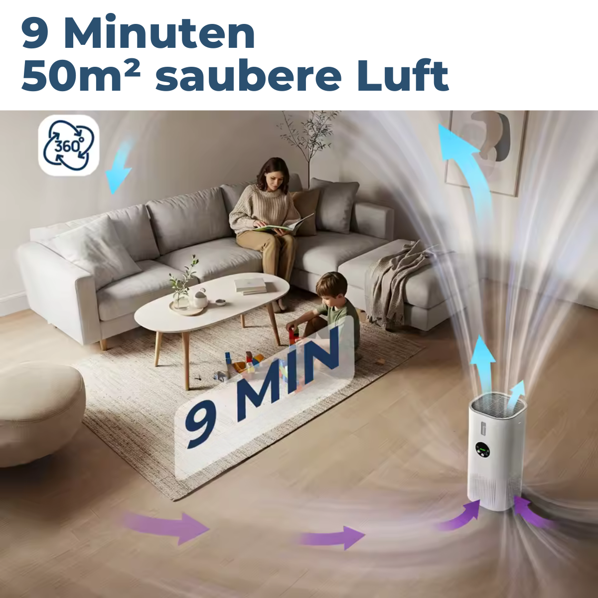 Smartreiniger 2 in 1 Luftreiniger/befeuchter