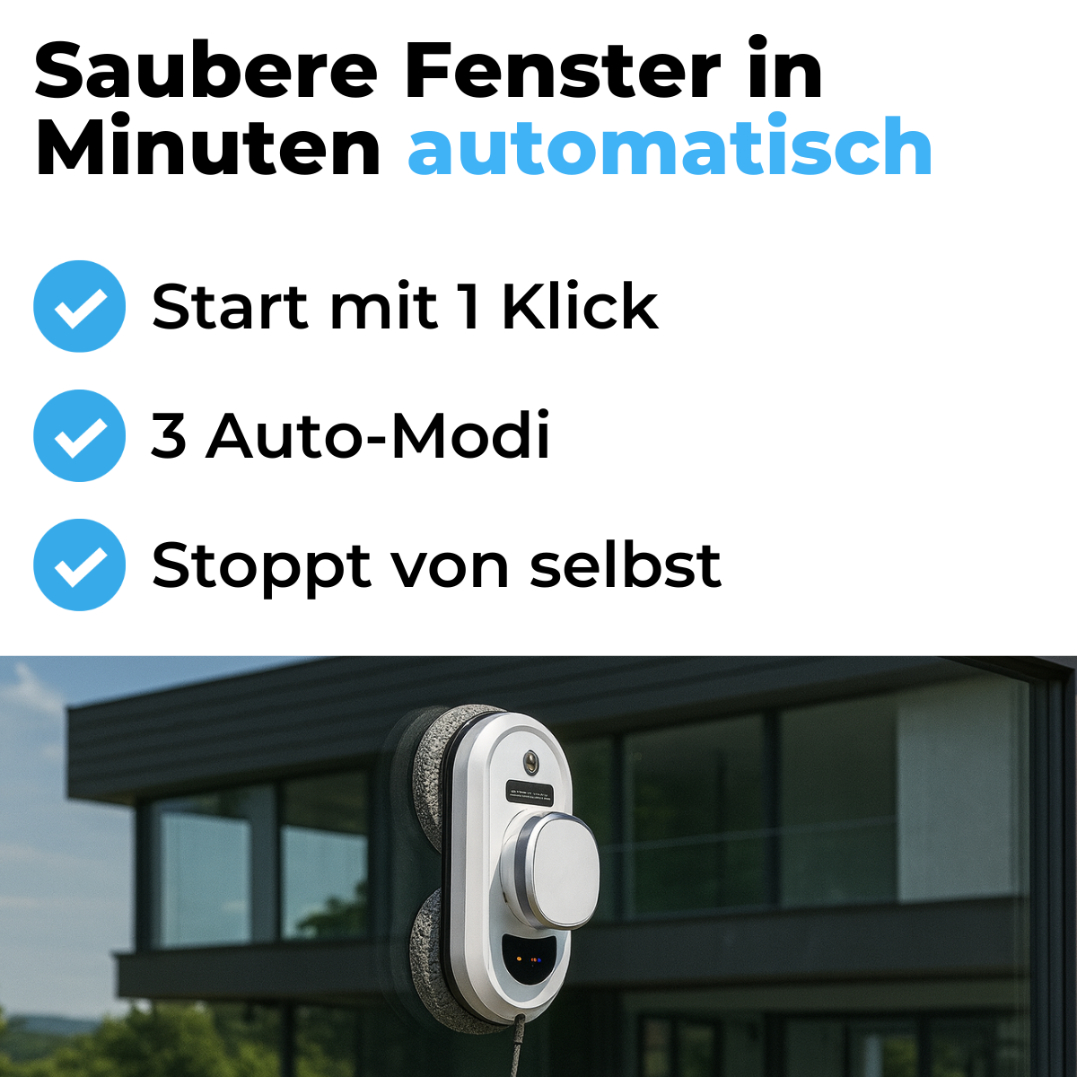 Smartreiniger Fensterputzroboter mit Fernbedienung
