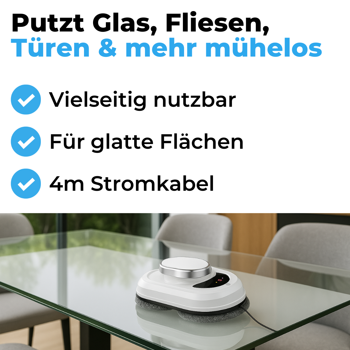 Smartreiniger Fensterputzroboter mit Fernbedienung