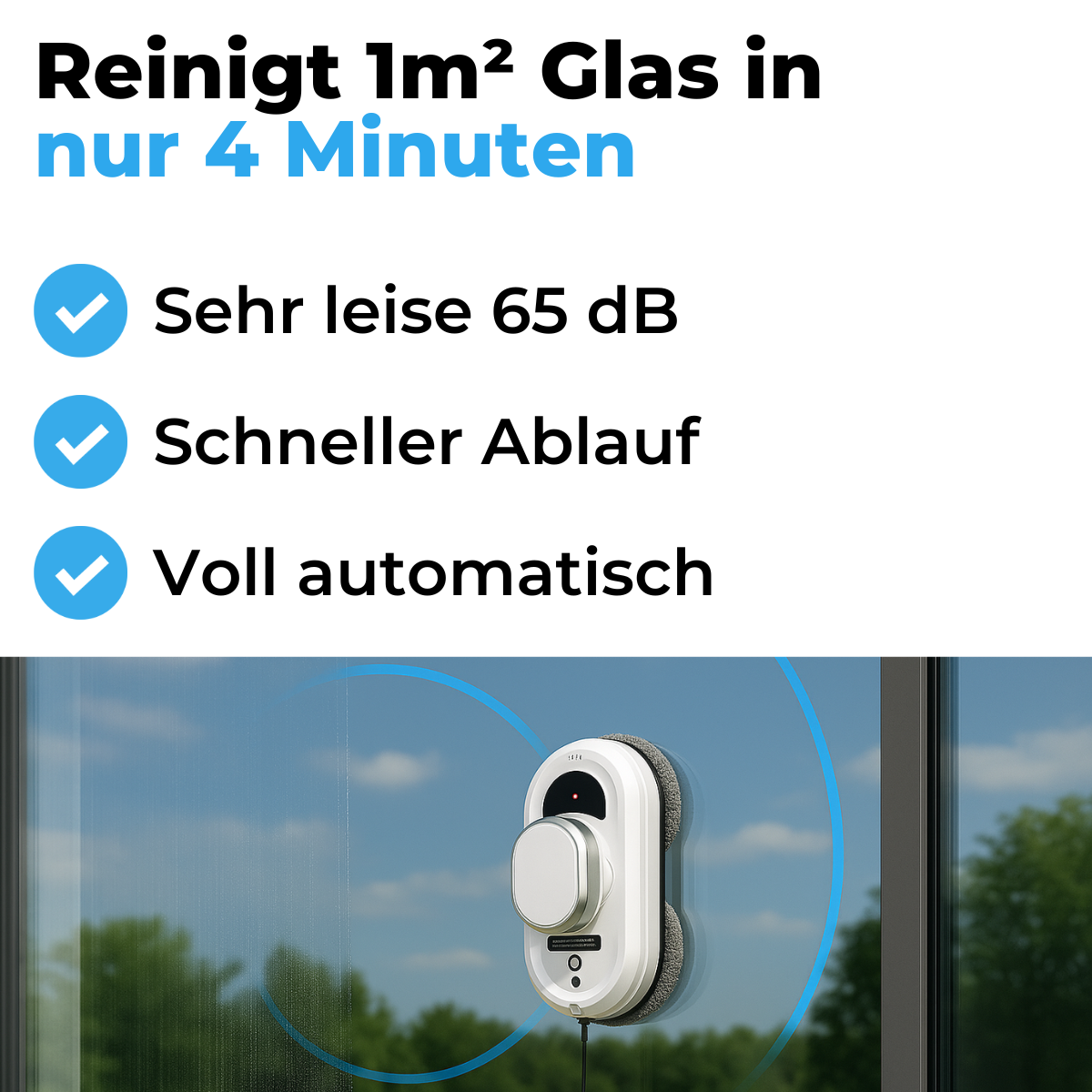 Smartreiniger Fensterputzroboter mit Fernbedienung